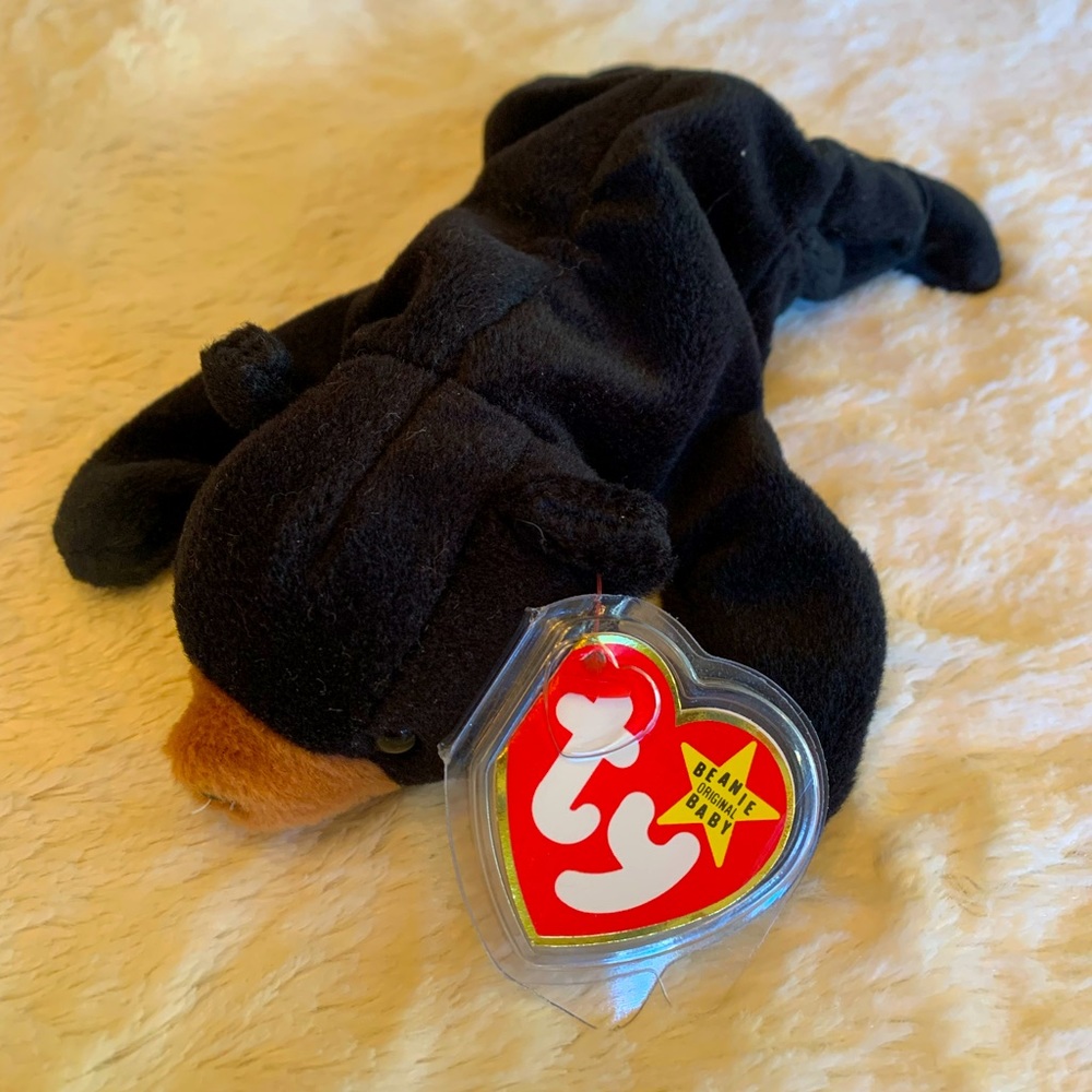 Blackie the bear Ty beanie baby style 4011